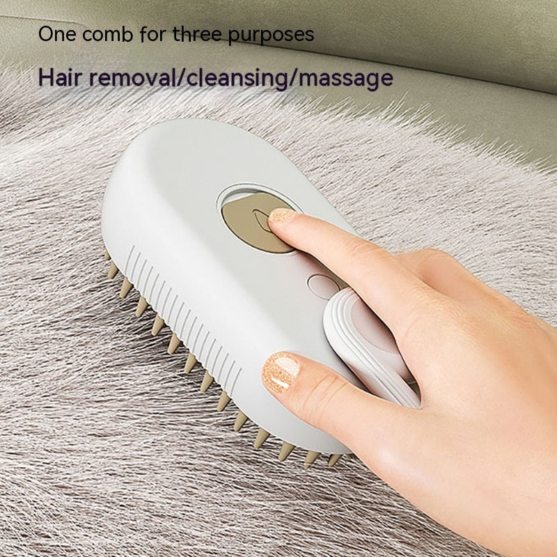 3-in-1 Pet Grooming Brush & Massager