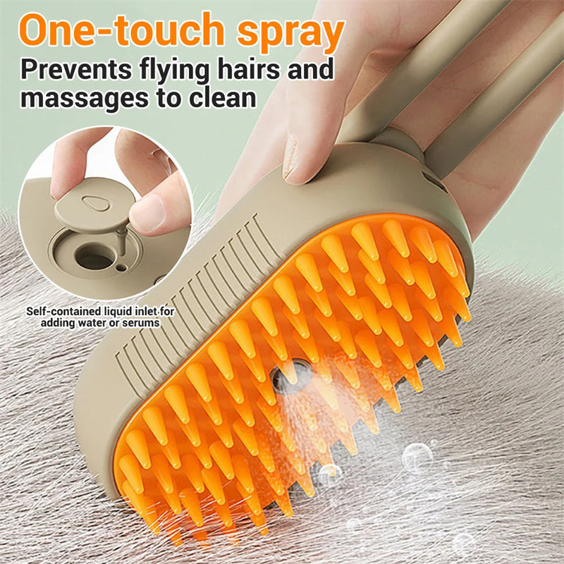 3-in-1 Pet Grooming Brush & Massager
