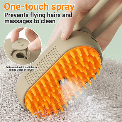 3-in-1 Pet Grooming Brush & Massager