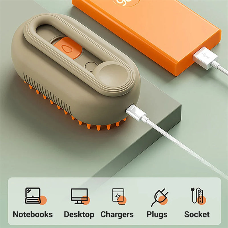 3-in-1 Pet Grooming Brush & Massager